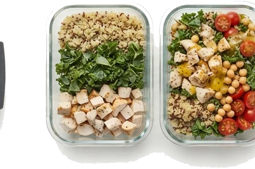 Diferenças entre batch cooking e meal prep