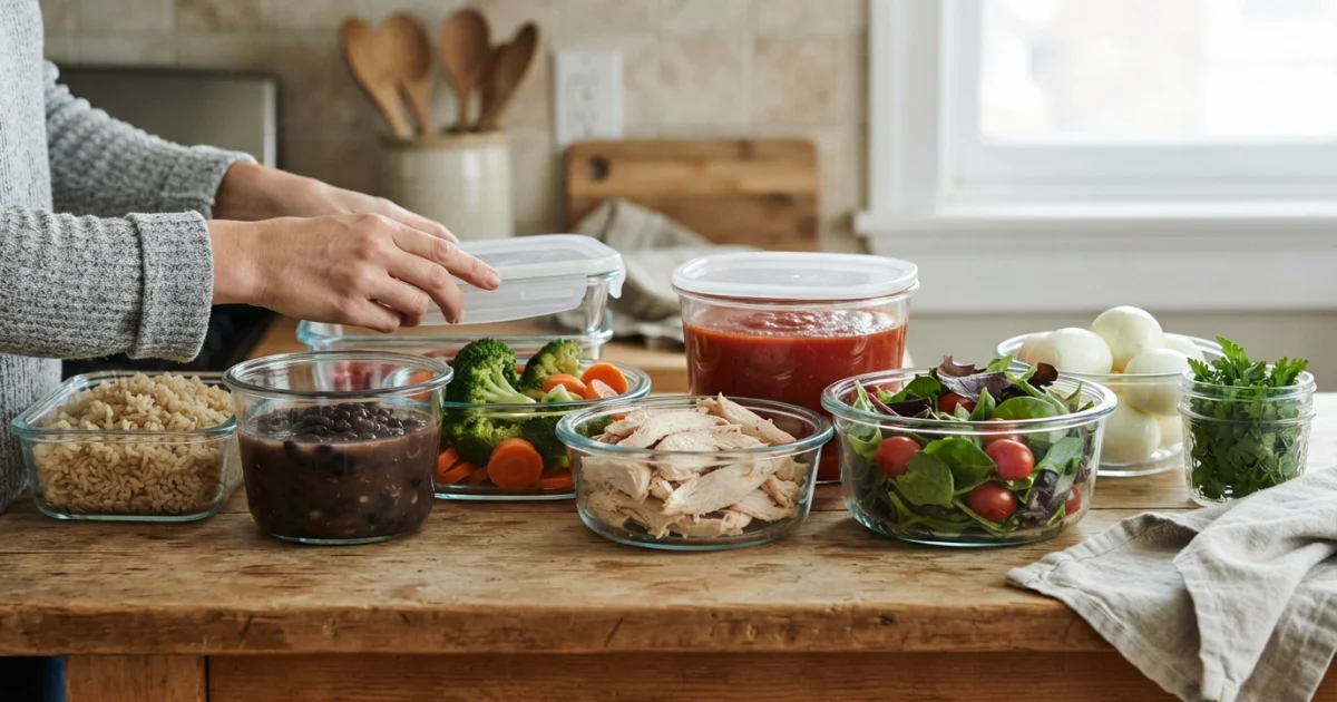 Como organizar pré-preparos para cozinhar menos durante a semana