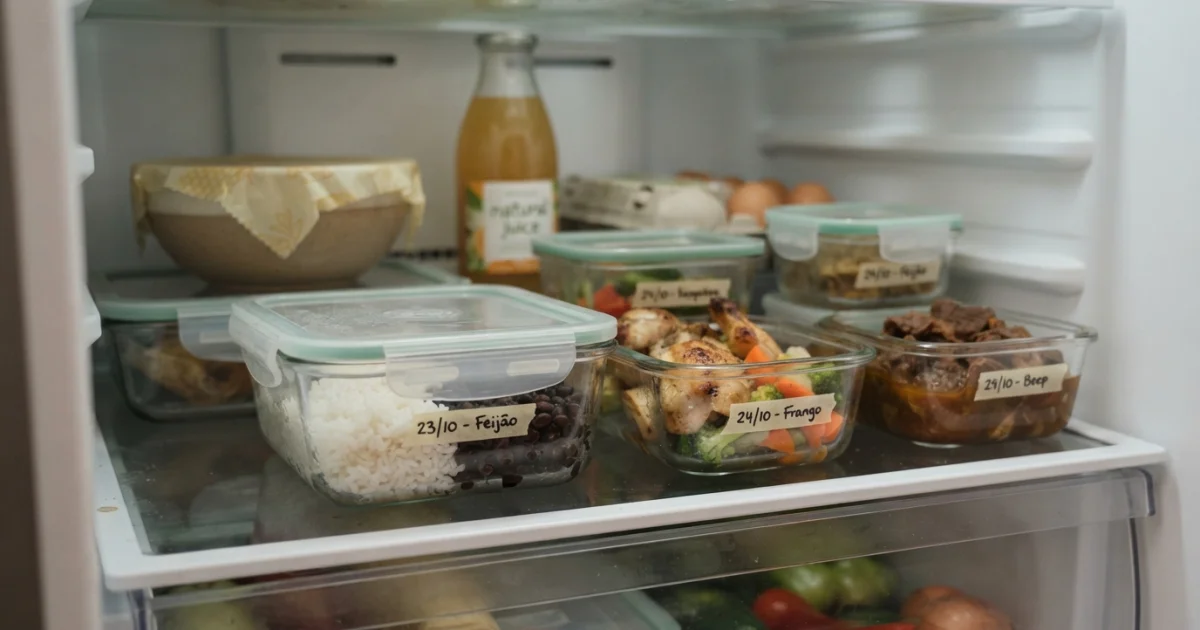 Quanto tempo a comida pronta dura na geladeira? Guia para organizar as sobras