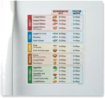 Tabela de durabilidade média dos alimentos na geladeira